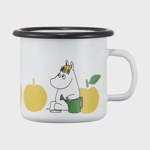 Muurla Moomin emaille mok 25 cl Joyfull Apples