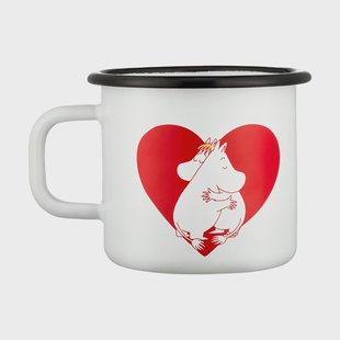 Muurla Moomin emaille mok 37 cl Heart