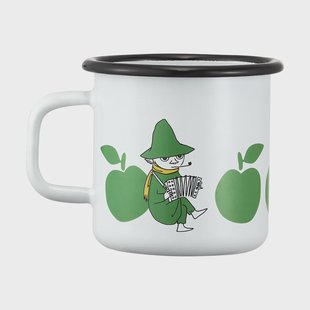 Muurla Moomin emaille mok 37 cl Joyfull Apples