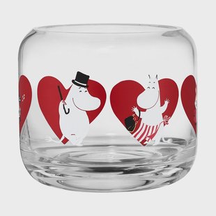 Muurla Mumin waxinelichthouder Ø9x8 cm Heart