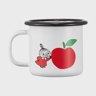 Muurla Moomin  geëmailleerde mok 1,5 dl Joyfull Apples