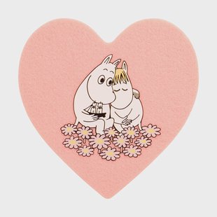 Muurla Mumin onderzetters glas 4-pack Together