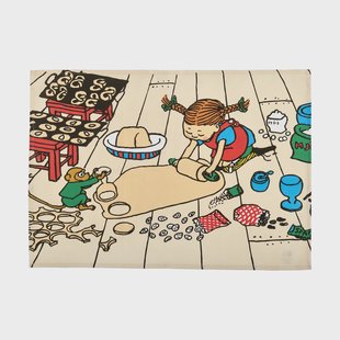 Muurla Pippi theedoek 50x70 cm Baking