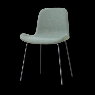 Nora-Fé eetkamerstoel saliegroen - zwart onderstel