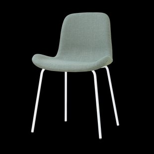 Nora-Fé eetkamerstoel saliegroen - wit onderstel