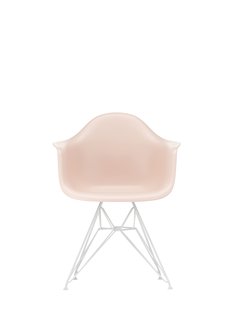 Vitra DAR Eames Plastic Armchair - zachtroze RE - wit