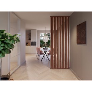 Cando Decowall Roomdivider Vloer- En Plafondprofielset - Walnoot - Schuin