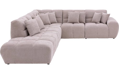 Goossens Excellent Bank Kubus beige, stof, modern design