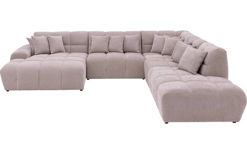 Goossens Excellent Bank Kubus beige, stof, 1,5-zits, modern design