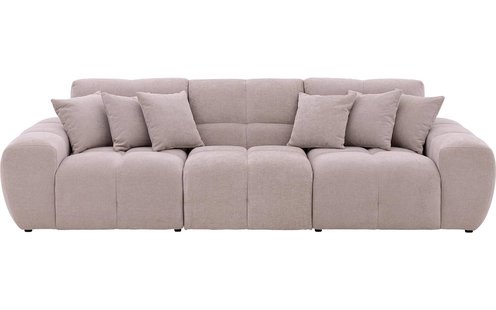 Goossens Excellent Bank Kubus beige, stof, modern design