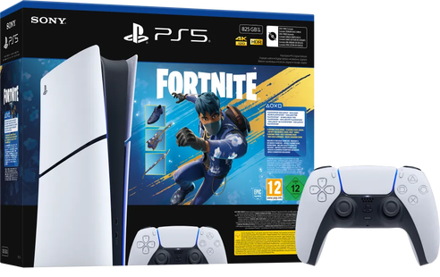 PlayStation 5 Slim Digital Edition Fortnite bundel + Extra Controller Wit