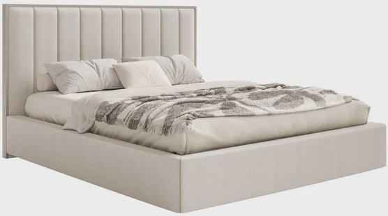 Bedframe Taavi chenille met opbergruimte en verlichting 140 x 200 cm | NADUVI Collection