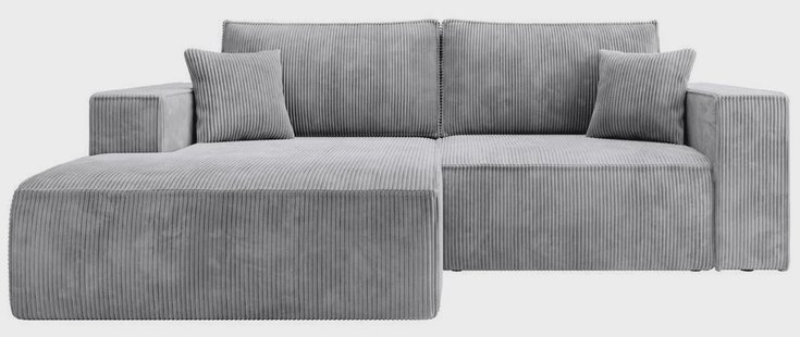 Hoekslaapbank Galine ribstof links | NADUVI Collection