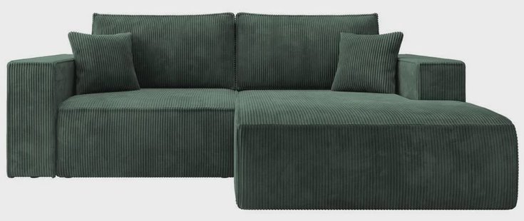 Hoekslaapbank Galine ribstof rechts | NADUVI Collection