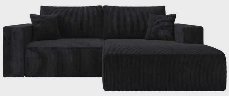 Hoekslaapbank Galine ribstof rechts | NADUVI Collection