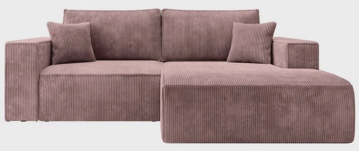 Hoekslaapbank Galine ribstof rechts | NADUVI Collection