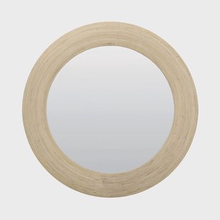 Light & Living Spiegel 'Piedre' Ø109cm, rotan naturel