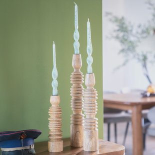 By-Boo Kaarshouder 'Totem' Set van 3 stuks, kleur Naturel