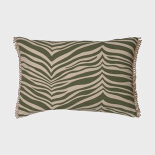 Classic Collection Zebra kussen 40x60 cm Groen