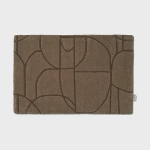 Classic Collection Modern Abstract deurmat 60x90 cm Bruin