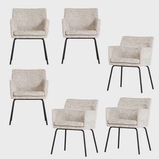 WOOOD eetkamerstoel (set van 6) Kam