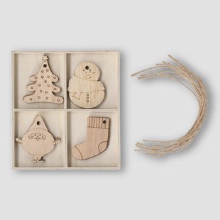 DIY Kerstdag ornamenten