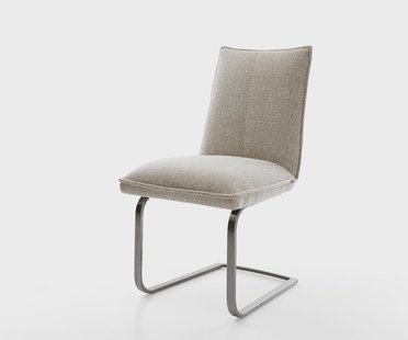 DELIFE Sledemodel Lelio-Flex geweven stof beige sledemodel vlak grafiet pocketveer kern