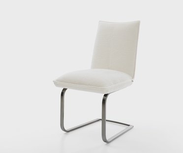 DELIFE Sledemodel Lelio-Flex bouclé zacht beige sledemodel vlak grafiet pocketveer kern