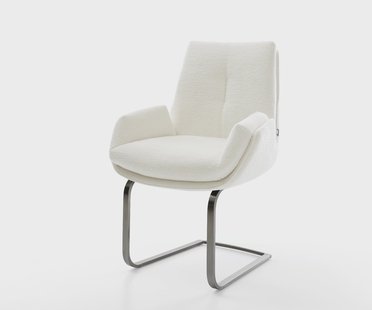 DELIFE Sledemodel Clea-Flex bouclé zacht beige sledemodel vlak grafiet pocketveer kern