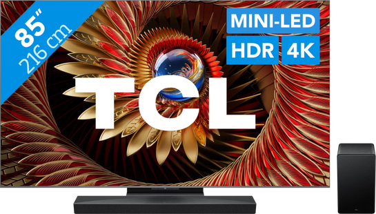 TCL 85 QD Mini-led C81K 4K (2025) + TCL Q65H