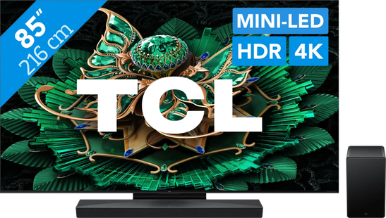 TCL 85 QD Mini-led C71K 4K (2025) + TCL Q65H