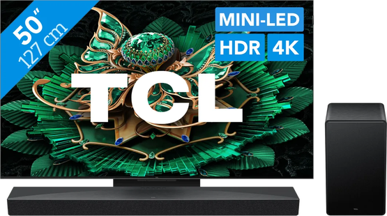 TCL 50 QD Mini-led C71K 4K (2025) + TCL Q65H