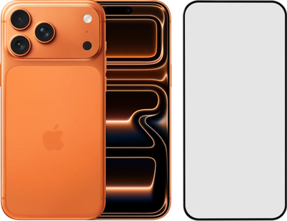 Apple iPhone 17 Pro Max 2TB Oranje + BlueBuilt Screenprotector Glas