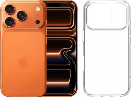 Apple iPhone 17 Pro 1TB Oranje + BlueBuilt Protective Back Cover Transparant