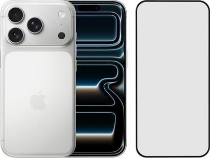 Apple iPhone 17 Pro 1TB Zilver + BlueBuilt Screenprotector Glas