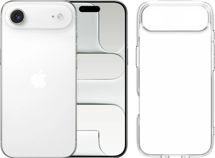 Apple iPhone Air 256GB Wit + BlueBuilt Protective Back Cover Transparant