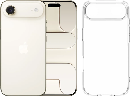 Apple iPhone Air 256GB Goud + BlueBuilt Protective Back Cover Transparant