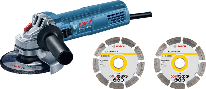 Bosch Professional GWS 880 + 2x diamantschijf