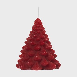 Broste Copenhagen Granny kerstboom kaars Ø9x10 cm Burgundy