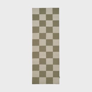 Classic Collection Square loper Wit-groen, 80x200 cm