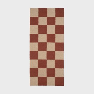 Classic Collection Square loper Brown-natuur, 80x200 cm