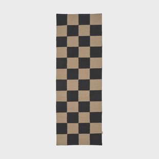 Classic Collection Square loper Zwart-naturel, 80x240 cm