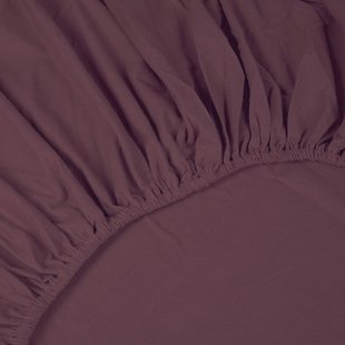 Sale - Kayori Biologisch Atsui - Hoeslaken - Flanel - 90x200 - Burgundy