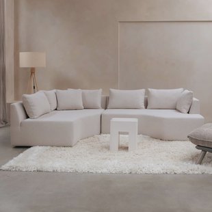 Zuiver Hoekbank 'Prosper' Links, kleur Zand