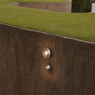 MARSET LED buiten wandlamp ROC MINI, zwart, IP65, TRIAC