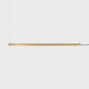 Radent hanglamp, messing, lengte 138 cm, staal, G13 GEJST - Eetkamer - Metaal - 1 lamp