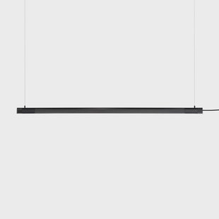 Radent hanglamp, zwart, lengte 138 cm, staal, G13 GEJST - Eetkamer - Metaal - 1 lamp