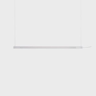 Radent hanglamp, wit, lengte 138 cm, staal, G13 GEJST - Eetkamer - Metaal - 1 lamp