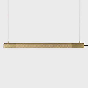 Radent hanglamp, messingkleurig, L 70 cm, G13 GEJST - Eetkamer - Metaal - 1 lamp