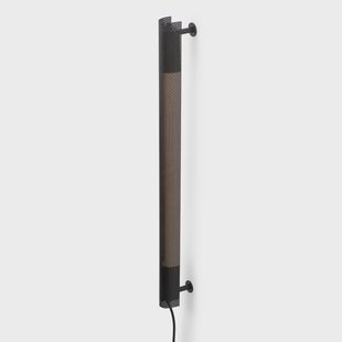 Radent wandlamp, zwart, stekker, H 70 cm, G13 GEJST - Woonkamer - Metaal - 1 lamp